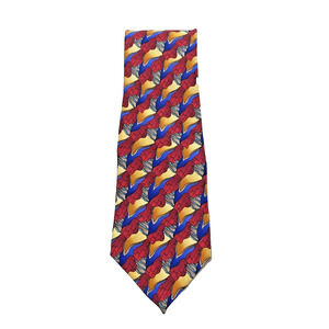 Cocktail Collection Men's Silk Tie Necktie Scotch On The Rocks Colorful Abstract